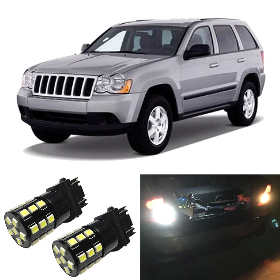 Bombillas de retroceso LED 3156 3157 blancas para Jeep Grand Cherokee 1999-2006 Foto 1 de 3