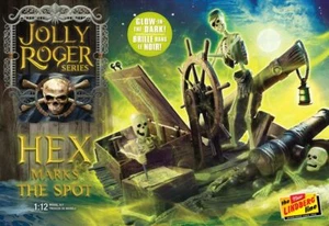 1/12 Jolly Roger Hex Marks the Spot: Pirate ship on Ship Wreck Deck Glow-in-the- - Picture 1 of 1