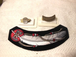 VINTAGE HOG HARLEY DAVIDSON OWNERS GROUP 2005 PATCH PIN + LADIES OF HARLEY PIN - Picture 1 of 3