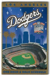 1998 Los Angeles Dodgers MLB Baseball Schedule !!! L.A. Cellular - Picture 1 of 1
