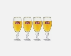 4x Stella Artois Chalice Beer Glass Championships Wimbledon 33cl To Line 330ml - Picture 1 of 10