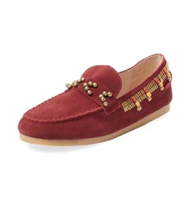 Shayla Beaded Moccasin, size 6, Bordeaux, new in box - Picture 1 of 6