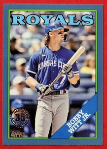 2023 Topps BOBBY WITT JR 1988 Topps #T88-90 Blue SP Royals 