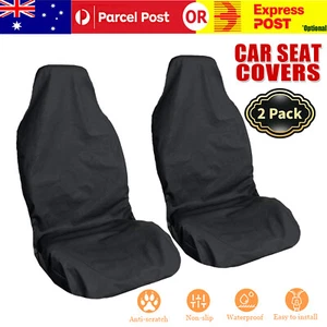 Universal Auto Car Seat Covers Anti Slip Throw Over Seat Cover Protector Black - Picture 1 of 9