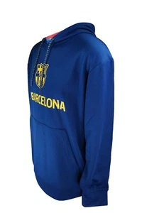 FC Barcelona Pullover Official Soccer Hoodie Sweater 002 - YM (Youth) - Picture 1 of 1
