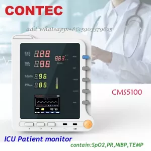 CONTEC Portable LCD Multiparameter Vital Signs ICU Patient Monitor CMS5100 - Picture 1 of 10