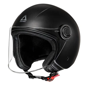 TRIANGLE Open Face 3/4 Motorcycle Helmets Clear Visor for Scooter DOT Approved - Picture 1 of 20