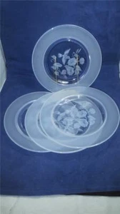 4 Avon Kolibri Kristall Mittagessen Teller 8" - Bild 1 von 4