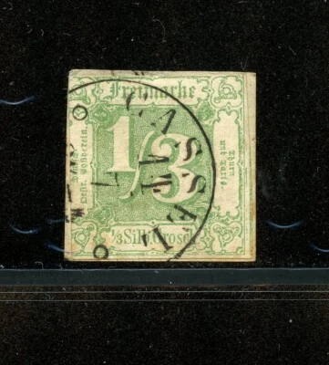 KMC4076-Germany-Northern District #16 (G884) numeral 1/3 sgr, green, u,CV$250.00 - Image 1 of 2