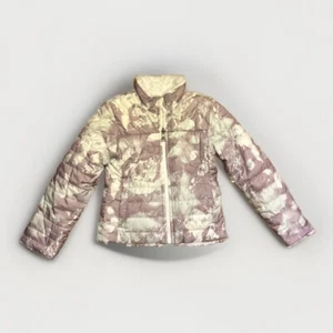 North Face Reversible Mossbud Jacket Girls ASHEN PURPLE MOUNTAIN SCAPE Size XS - Picture 1 of 18