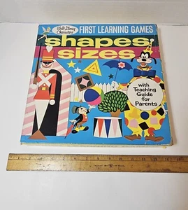 1969 Vintage Walt Disney Characters First Learning Games - Shapes and Sizes - Picture 1 of 20