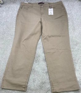 NWT Gloria Vanderbilt Amanda Jeans Womens 22W (42x29) Beige Denim Stretch NEW - Picture 1 of 6
