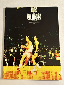 1971 72 BALTIMORE BULLETS vs BUFFALLO Braves Program WES UNSELD Elvin HAYES - Picture 1 of 7