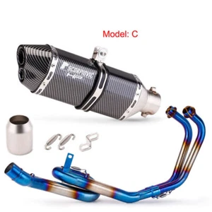 For Yamaha MT-03 2016-2023 YZF R3 Whole System Exhaust Tips Header Mid Link Pipe - Bild 1 von 4