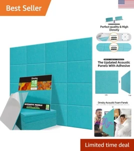 Blue Acoustic Panels - Soundproof Wall Decoration - High-Density Sound Absorb... - Picture 1 of 9
