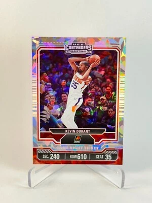 2023-24 Contenders Game Night Ticket Kevin Durant #18 Cracked Ice 25/25 - Image 1 of 3