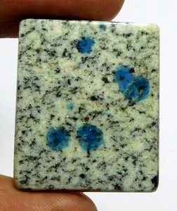 Cuscino cabina diaspro azzurro 100% naturale K2 pietra preziosa sciolta 29x24x4 mm 29,75 ct - Foto 1 di 6