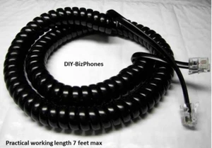 Lot of 10 Nortel Phone Handset Cord M Series Norstar M7310 Receiver Black 12Ft - Picture 1 of 3