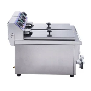 Commercial Electric Deep Fryer 9.1Qt Dual Detachable Tanks 1500W Countertop - Picture 1 of 6