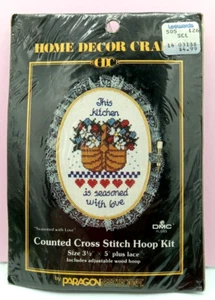 Paragon Needlecraft Kitchen Seasoned with Love Counted Cross Stitch Kit 1986 NOS - Picture 1 of 4
