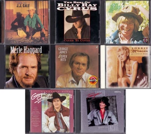 8 COUNTRY GREATEST HITS CDs JJ Cale Billy Ray Cyrus John Denver Merle Haggard ++ - Picture 1 of 9