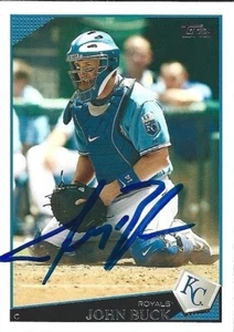 2009 Topps - #322 John Buck Signed Card Blue Jays Royals Marlins - Picture 1 of 1