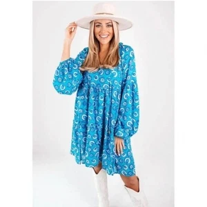 J. Marie The Tamera Langarm Mini Boho Kleid Gr. LG Damen - Bild 1 von 11