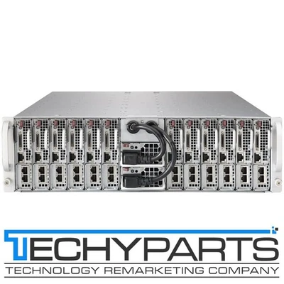 SuperMicro MicroCloud 5038ML-H12TRF 12x Node X10SLE-F E3-1230v3 384GB 3U Server - Image 1 of 4