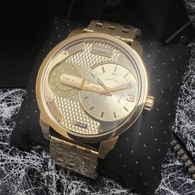 NUEVO Reloj Diesel Hombre Mini Daddy Dorado DZ7306 Foto 1 de 4