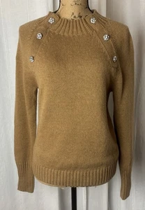 NUEVO CON ETIQUETAS J Suéter Cuello Redondo Redondo Con Botones Joyas Tejido Caramelo Para Mujer Talla S K5299 - Imagen 1 de 7