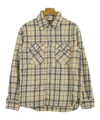 Camisas informales UNDEFEATED beige x azul marino (patrón a cuadros) M 2200612678033 Foto 1 de 4