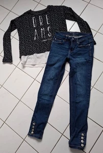 Pullover und Jeans Gr.  152 - Bild 1 von 2
