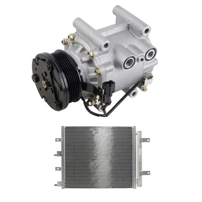 Compresor de aire acondicionado con condensador y secador de aire acondicionado para Jaguar S-Type 2005 2006 2007 2008 Foto 1 de 4