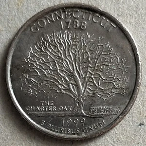 USA 1999 Connecticut State Quarter Dollar Commemorative coin - Picture 1 of 2