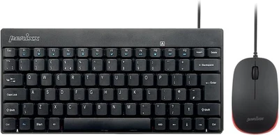 Perixx PERIDUO-212 Wired Mini Keyboard and Mouse Combo with 12 Black  - Image 1 of 4