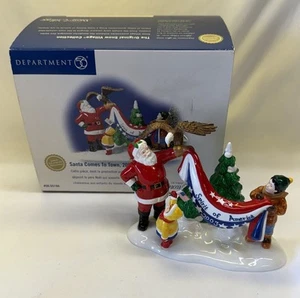 Dept 56 Snow Village Santa Comes To Town 2003 Christmas Accessory Patriotic - Bild 1 von 8