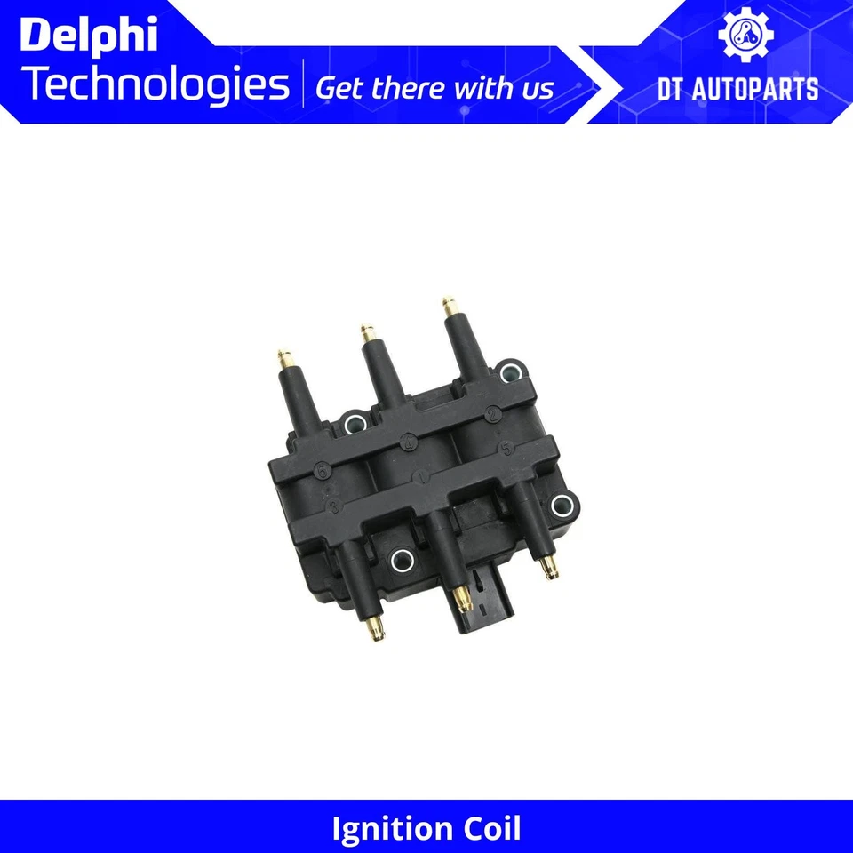 Bobina de ignição Delphi 1998 1999 2000 2001 para 1997-2003 Dodge Ram 3500 8.0L V10 - Imagem 1 de 4