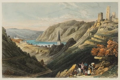 WINKLES (*1801) nach FROMMEL (*1835), Ruine Schönberg, um 1640, Sst. Romantik - Bild 1 von 4