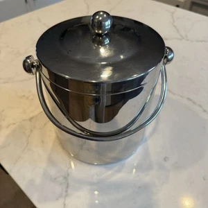 Authentischer Waterford Marquis Edelstahl Eiskübel mit Deckel - Bild 1 von 6