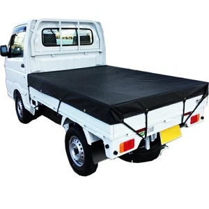 SHEET MAN Black Tarpaulin Cover 1.8x2.1m for KEI Mini Truck Flat Waterproof JPN - Bild 1 von 2