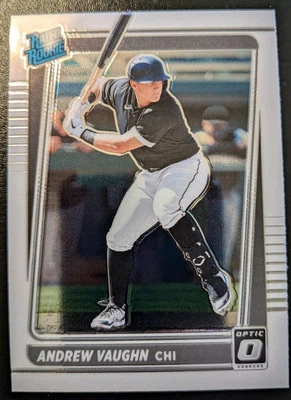 2021 Panini Donruss Optic Baseball Andrew Vaughn Rated Rookie #116 White Sox - Image 1 of 4