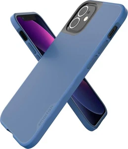 Smartish iPhone 12 Mini Funda Delgada SOLO - Gripmunk, Cubierta Delgada, Azul sobre el Verde - Imagen 1 de 4