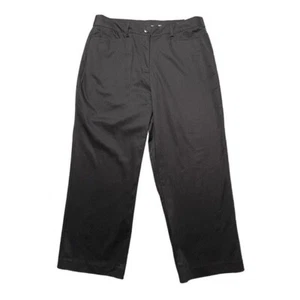 NWT Sag Harbor Slimming High Waist Crop Stretch Capri Black Pants Women's Size 8 - Picture 1 of 16