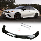 For Toyota Camry XSE SE XLE Sport Front Bumper Lip Splitter Spoiler + Strut Rods
