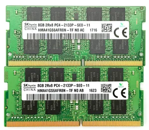SK Hynix 16GB (2x8GB) DDR4 2133 MHz PC4-17000 260pin Laptop HMA41GS6AFR8N-TF - Picture 1 of 1