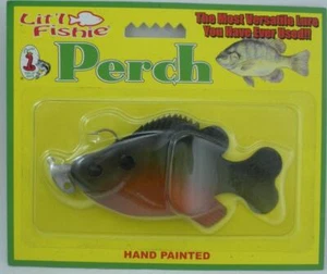 Crème Knight 24363 Litl Fishie Rigged Perche 4" Couleur Orange Vert - Photo 1/2