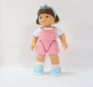 FISHER PRICE Dream Dollhouse Girl Sister Daughter Figure Pink Brown Hair - Picture 1 of 2