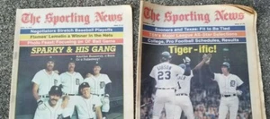 1984 Detroit Tigers Sporting News Magazine Newspaper Lot Of 2  - Picture 1 of 1