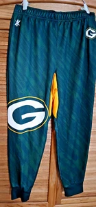 Green Bay Packers Mens Large Joggers Sweat Pants NFL Team Apparel - Picture 1 of 9