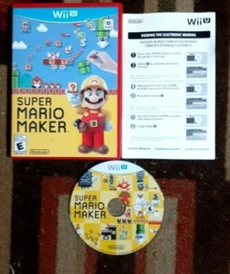 Super Mario Maker + Art Book (Nintendo Wii U 2015) VG Shape & Tested - Picture 1 of 2